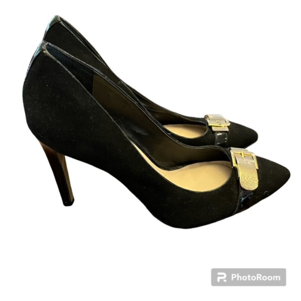 Vince Camuto Daliahx Women's Suede Heels Black Size 7.5